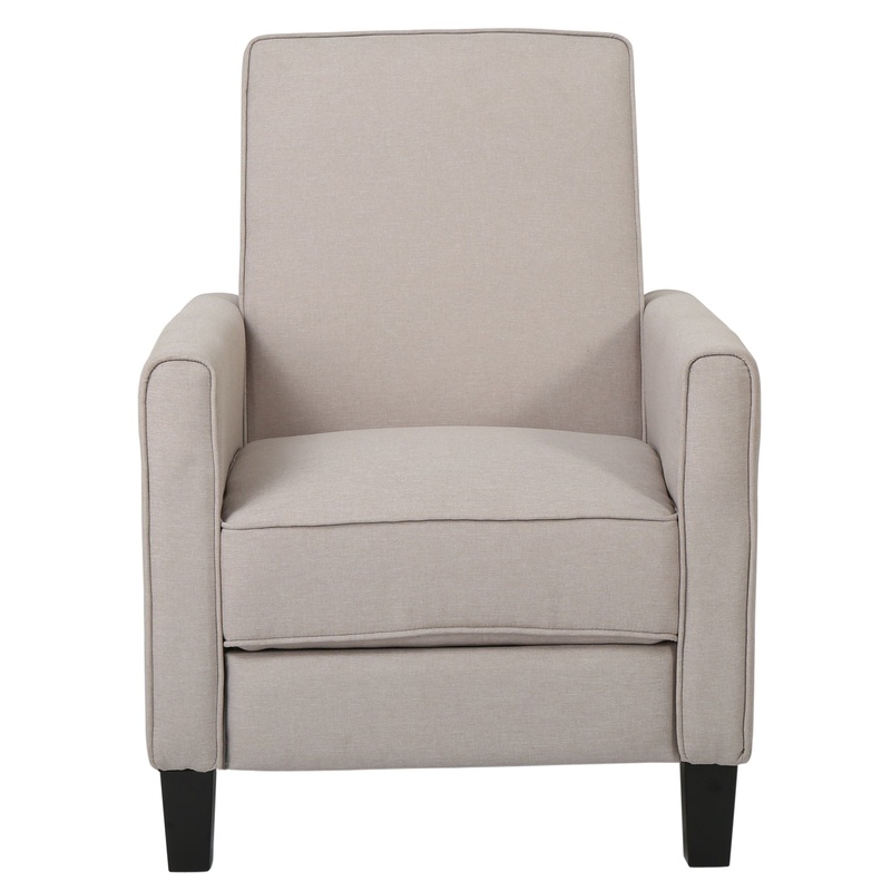 Recliner Push Back Chair For Elegant Home – Beige