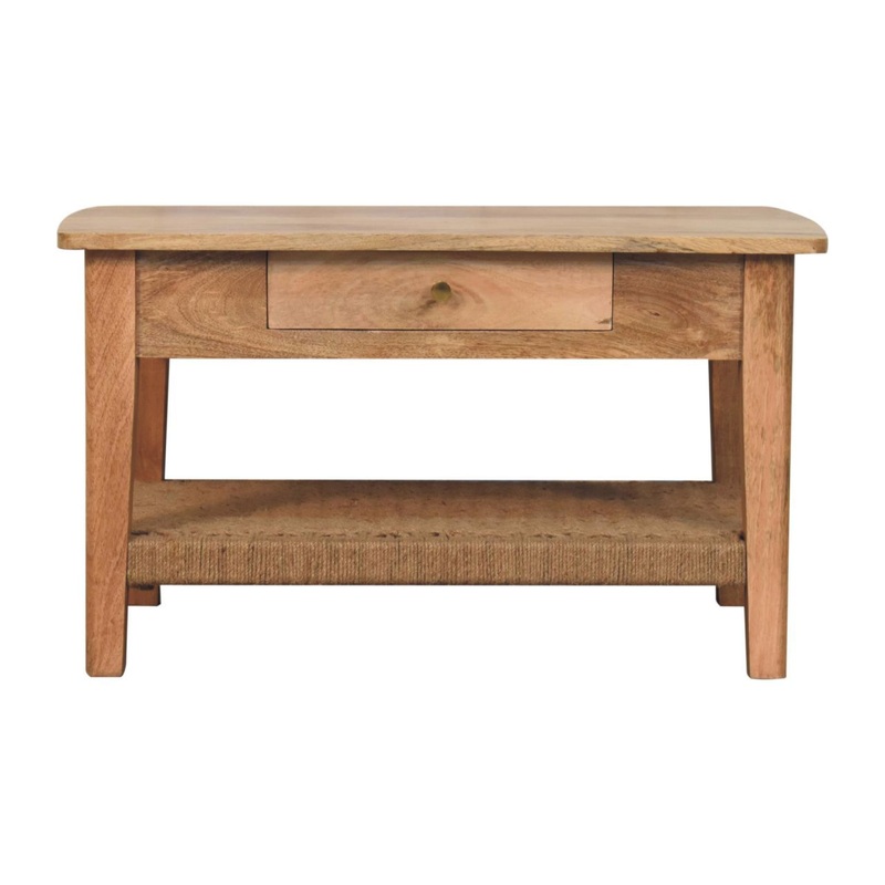 Rope 1 Drawer Coffee Table – Oak