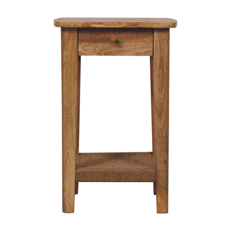 Rope End Table – Brown