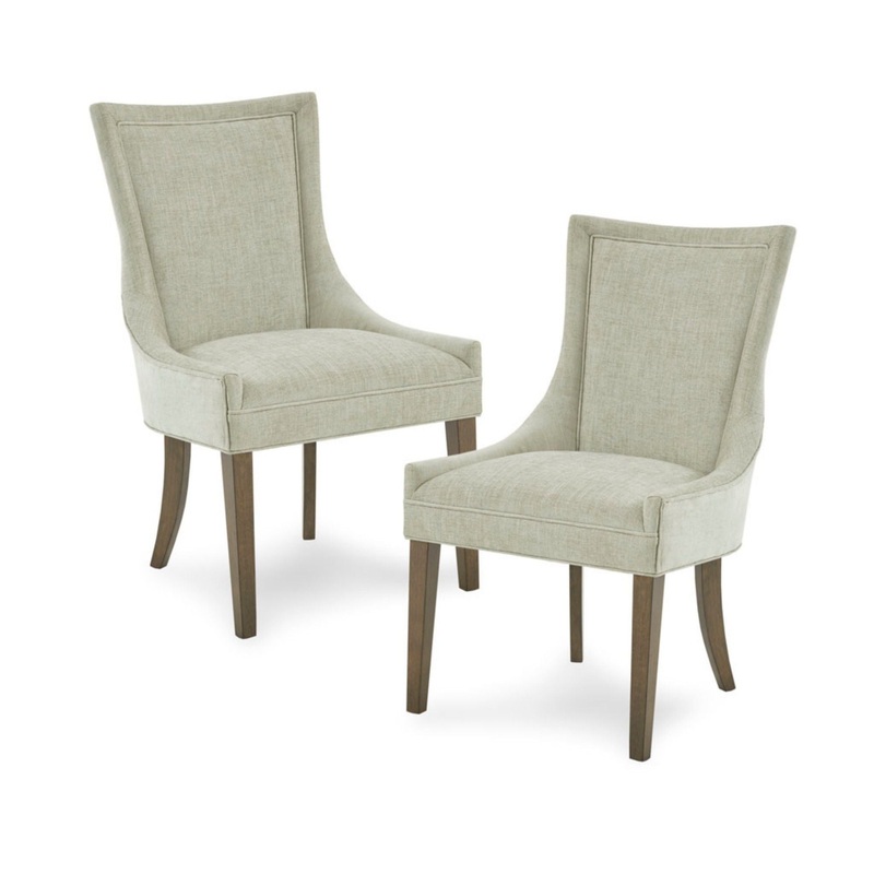 Ultra – Dining Chair With High Back (Set of 2) – Light Green Multi