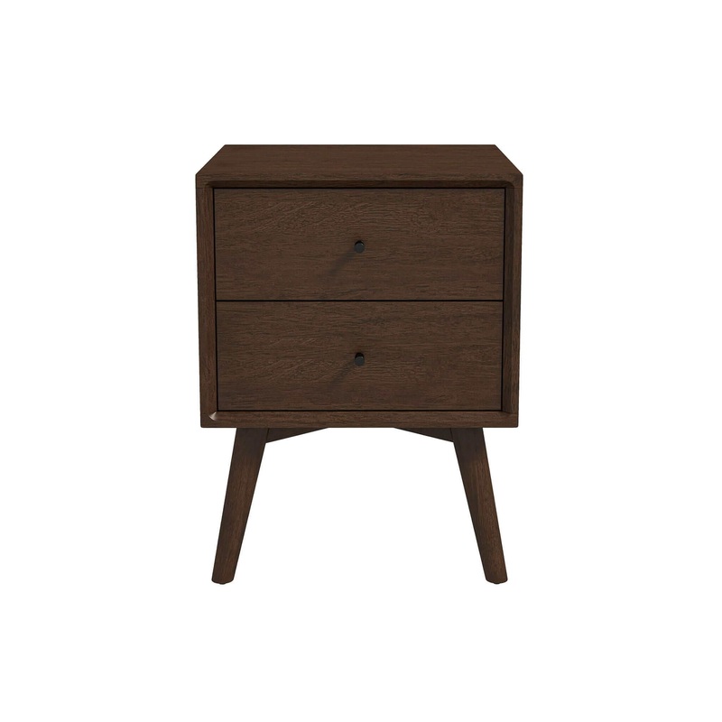 Caroline – Night Stand 2 Drawer – Dark Brown
