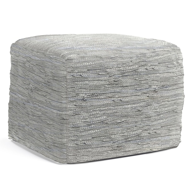 Fredrik – Square Pouf – Cream