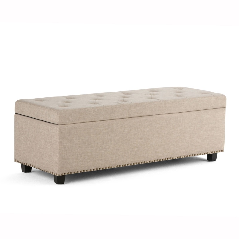 Hamilton – Storage Ottoman – Natural