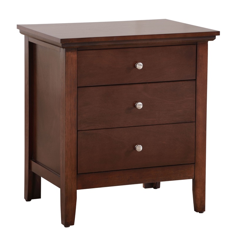 Hammond – 3 Drawer Nightstand – Cappuccino
