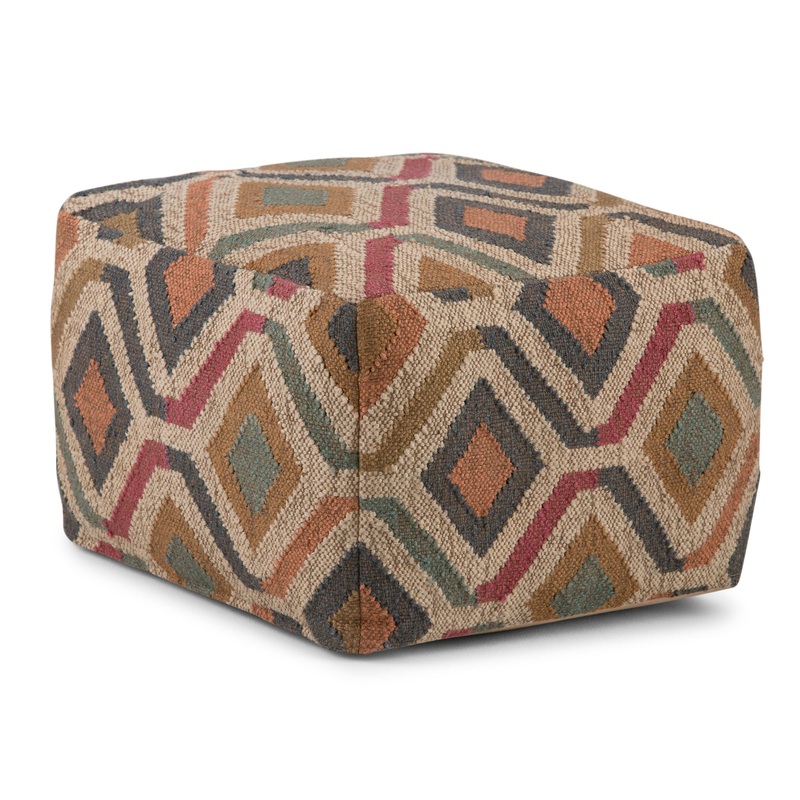 Johanna – Square Pouf – Multicolor