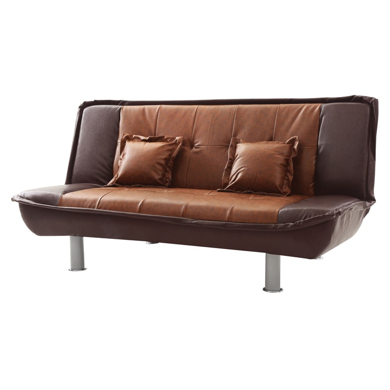 Lionel – Upholstered Sofa Bed – Burgundy