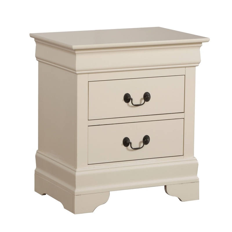 Louis Phillipe – Elegant Traditional Nightstand – Beige