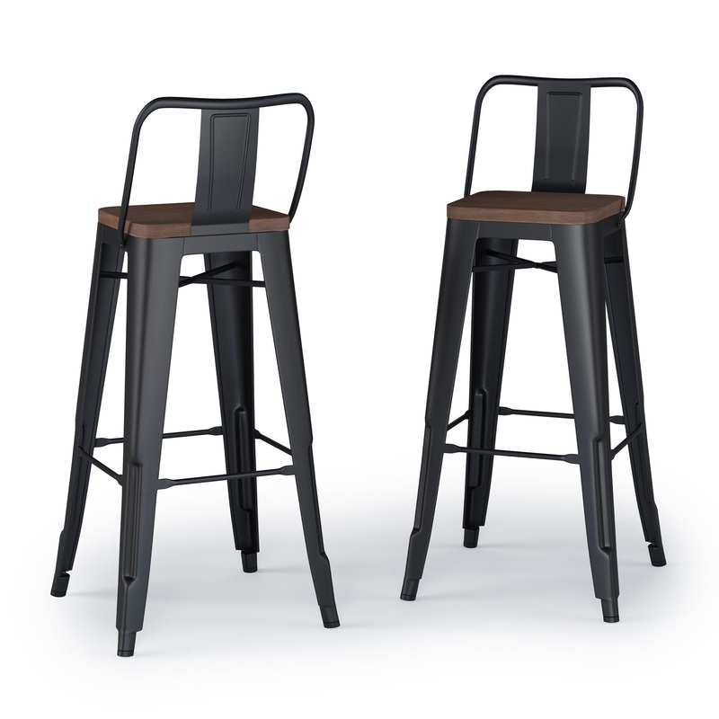 Rayne – Bar Stool (Set of 2) – Black
