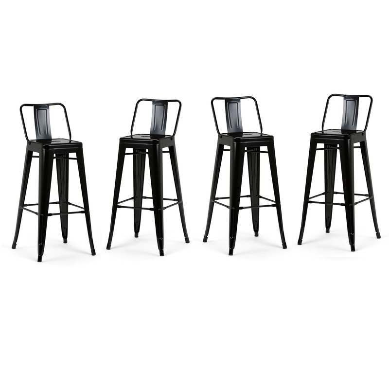 Rayne – Bar Stool (Set of 4) – Black