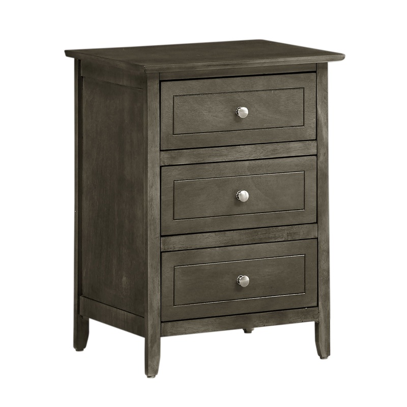 Transitional Nightstand For Bedrooms – Gray