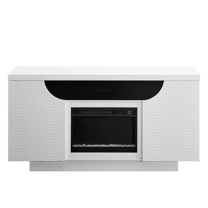 Alessia – Fireplace With 15 Temperature Settings – White