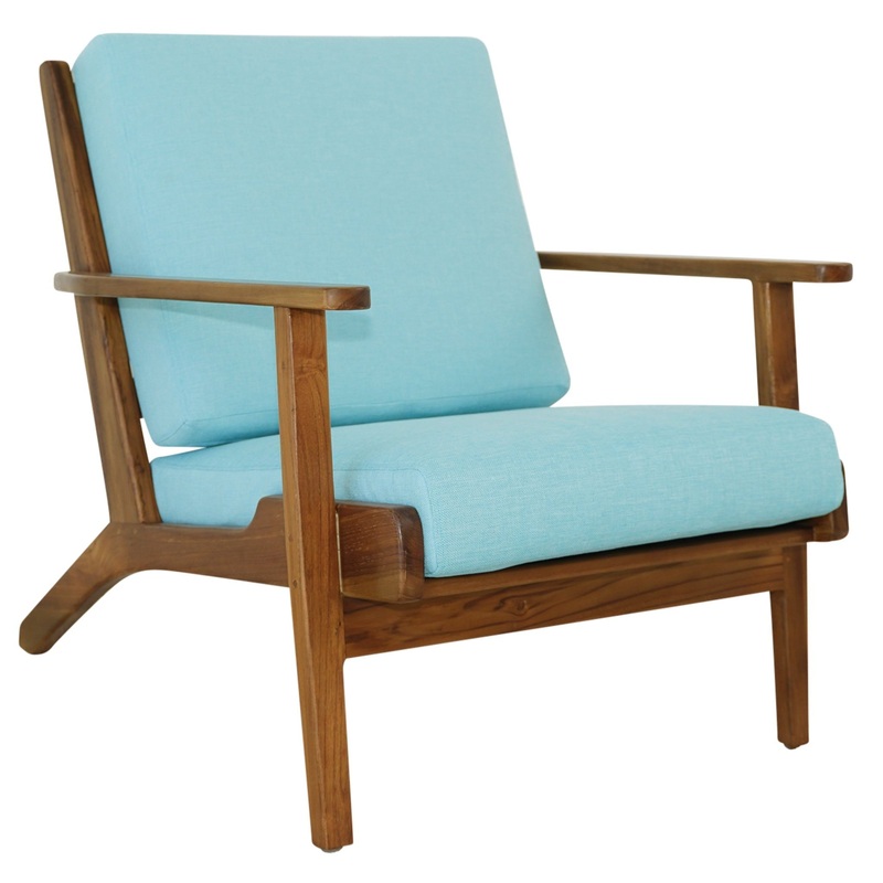 Connor – Lounge Chair – Sky Blue