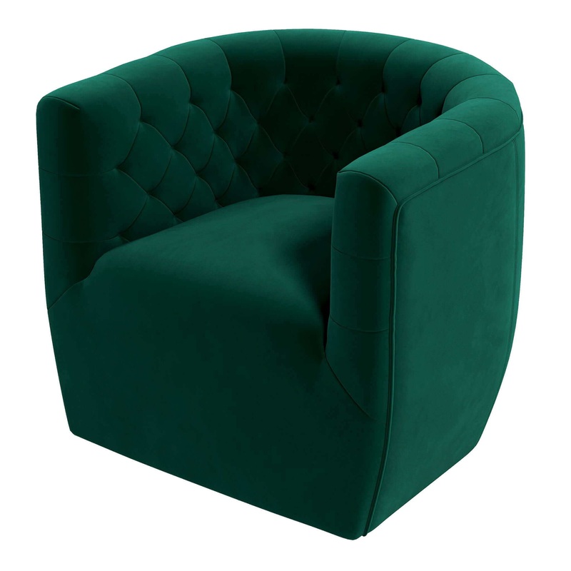 Delaney – Swivel Stylish Chair – Green
