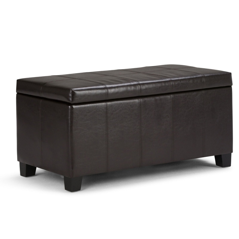 Dover – Storage Ottoman Bench – Tanners Brown