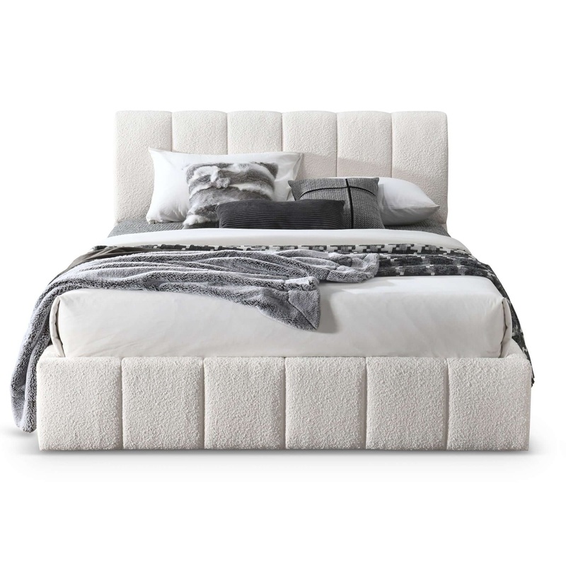 Hilar – King Platform Bed – White