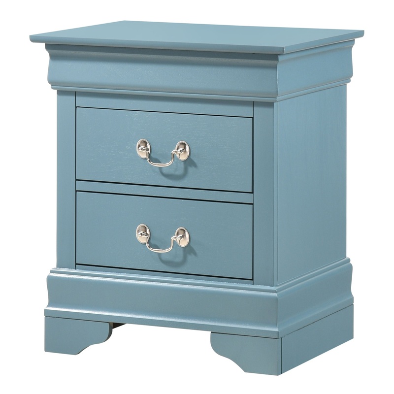 Louis Phillipe – Compact Nightstand – Teal