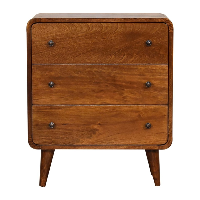 Mini Curved Chest – Chestnut