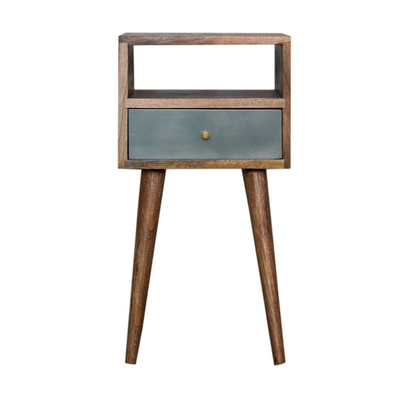 Mini Painted Bedside Table – Lake Green