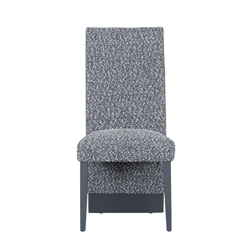 Stacey – Dining Chair With Extended Back (Set of 2) – Gray / White