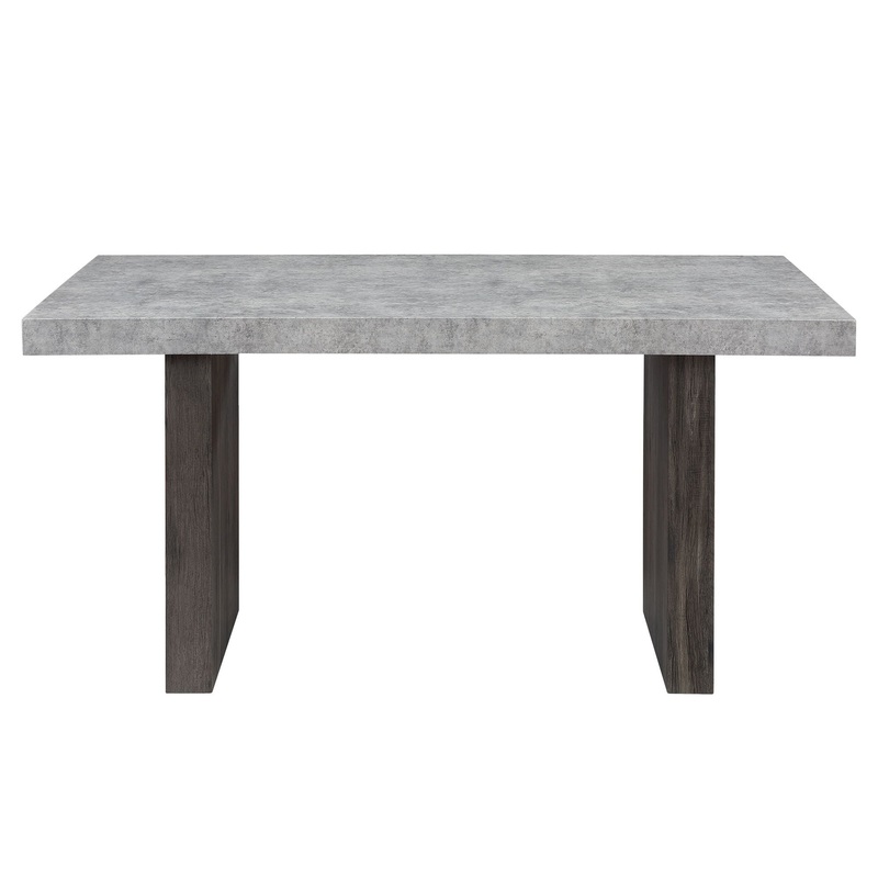 Susan – Dining Table Set With Base – Gray