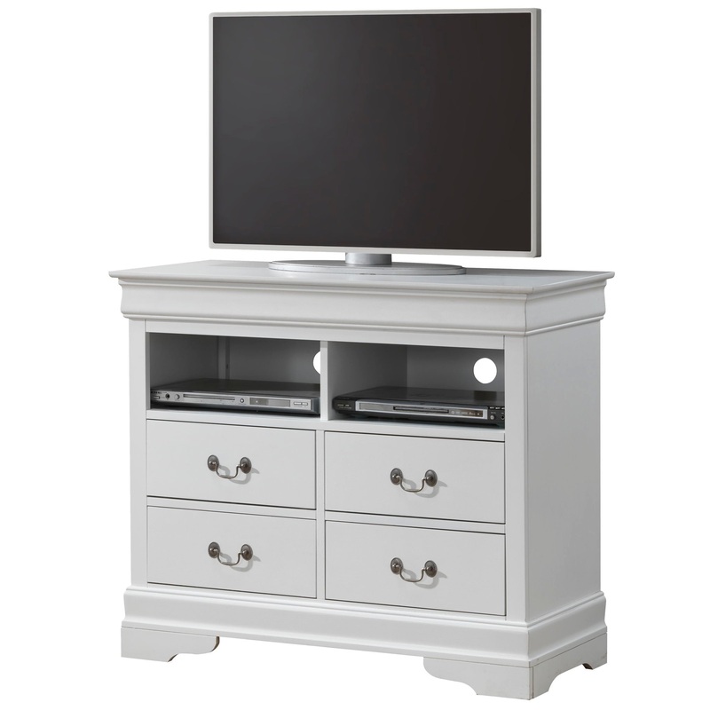 Charming Media Storage Unit – White