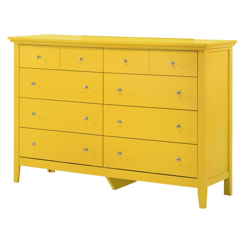 Cheerful Storage Dresser For Modern Spaces – Yellow