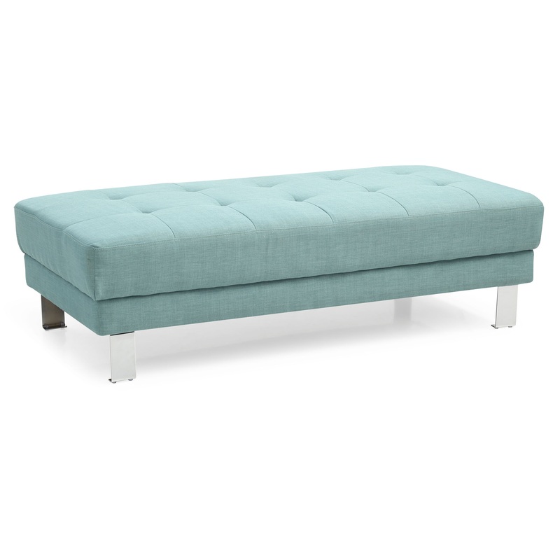 Contemporary Ottoman For Living Rooms – Teal