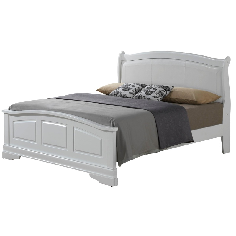 King Elegant Bed – White