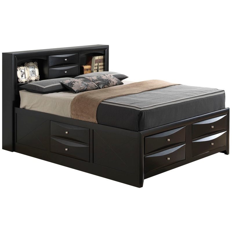 Marilla – Queen Storage Bed – Black