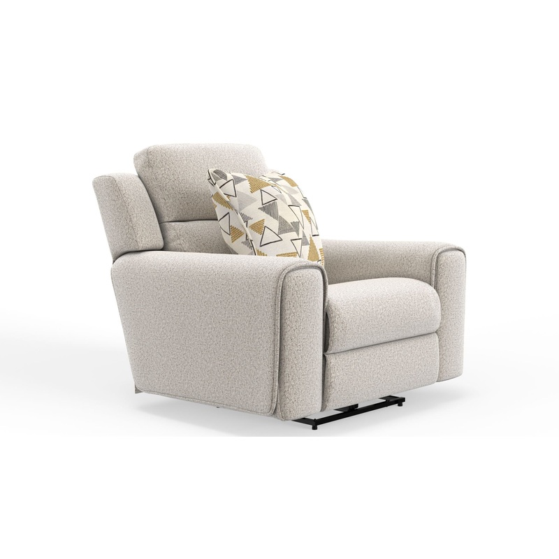 Micah – Power Headrest Power Deep Seat Lay Flat Recliner – Oatmeal