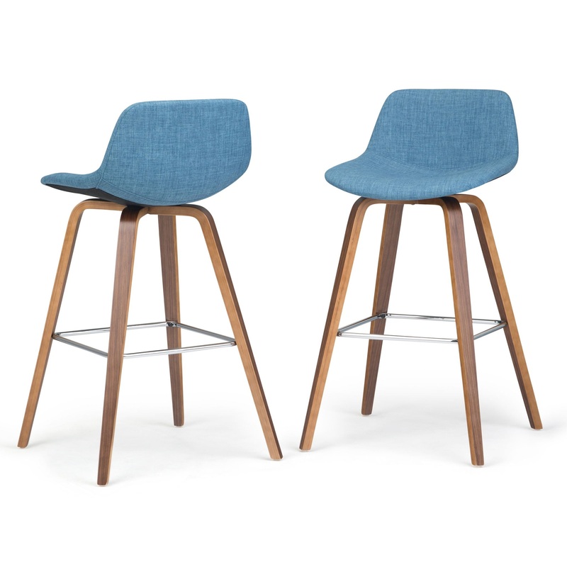 Randolph – Bentwood Counter / Bar Height Stool Multifunctional (Set of 2) – Blue