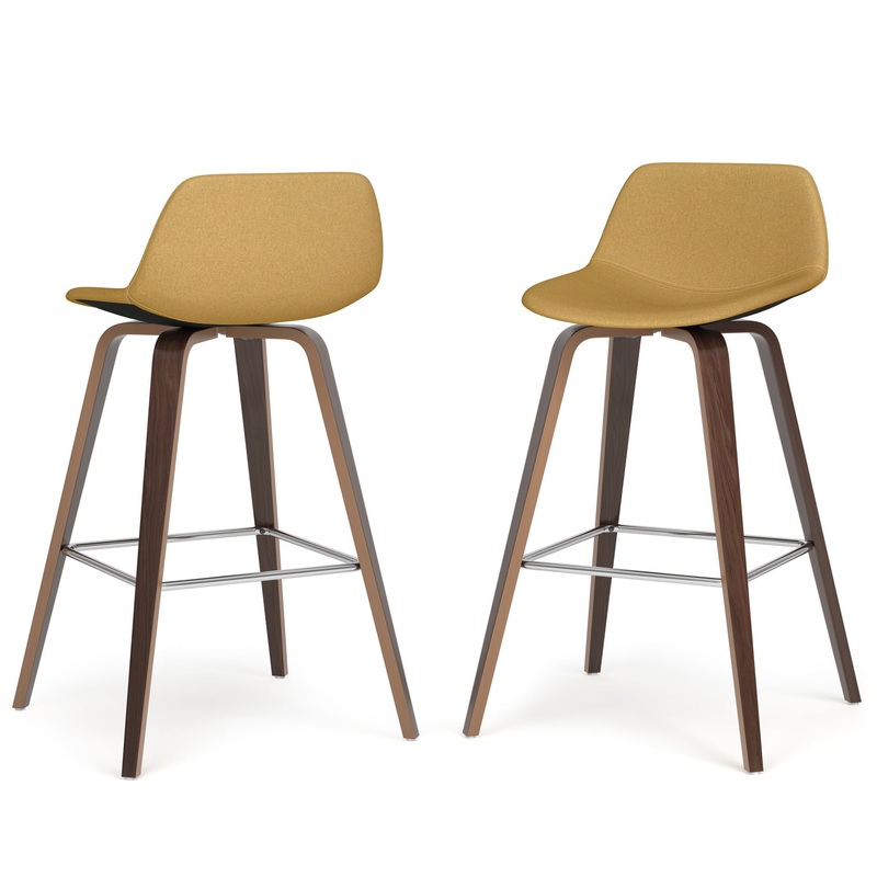 Randolph – Bentwood Counter / Bar Height Stool (Set of 2) – Yellow