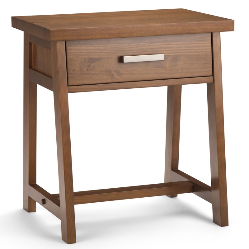 Sawhorse – Bedside Table – Medium Saddle Brown