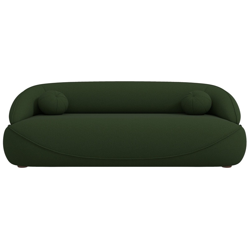 Andrew – Boucle Sofa – Dark Green