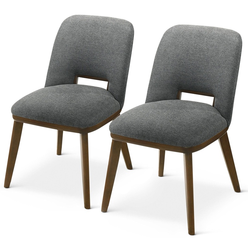 Blake – Dining Chair (Set of 2) – Brown / Dark Gray