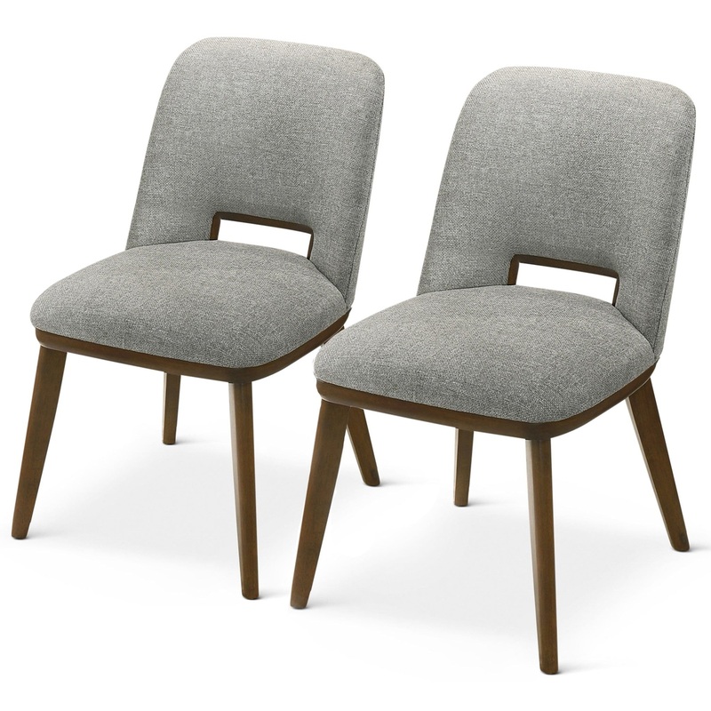 Blake – Dining Chair (Set of 2) – Brown / Light Gray