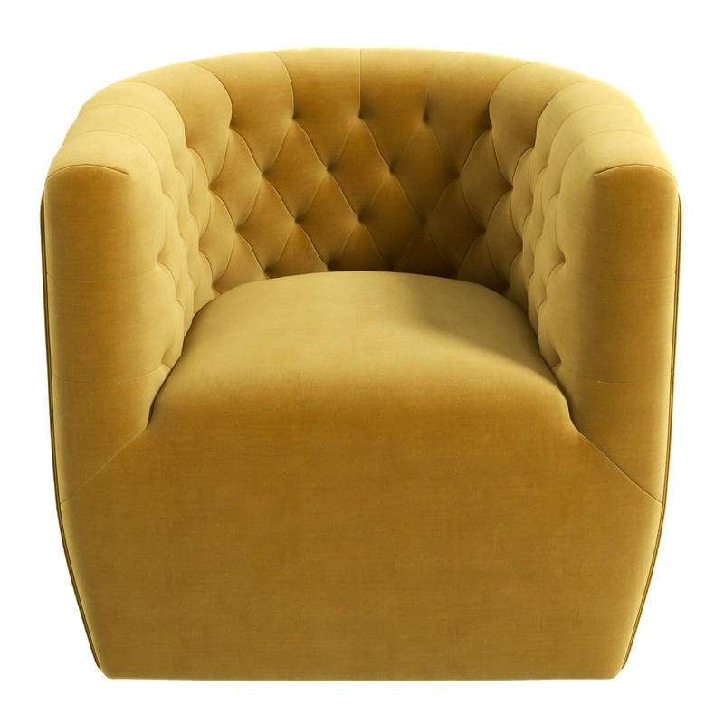 Delaney – Swivel Chair – Gold