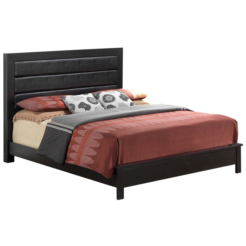 Full Bed With Storage Transitional – Black