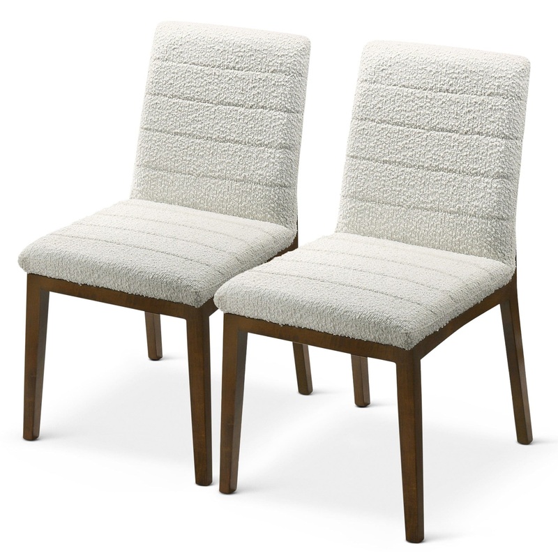 Ines – Dining Chair (Set of 2) – Brown / White
