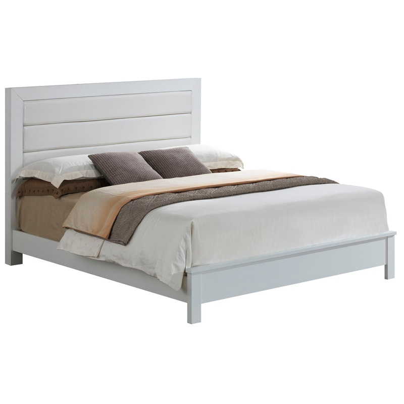 King Bed Chic Transitional – White