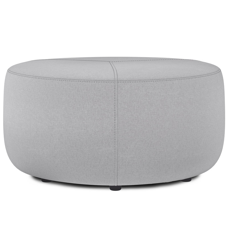 Moore – Large Ottoman – Light Gray