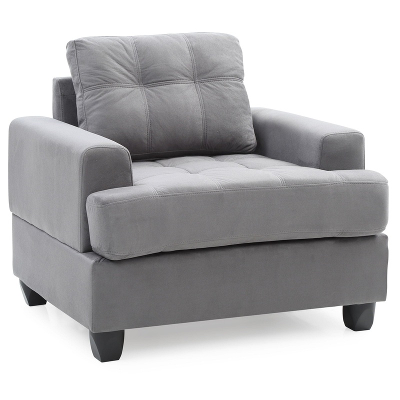 Sleek Transitional Chair – Gray