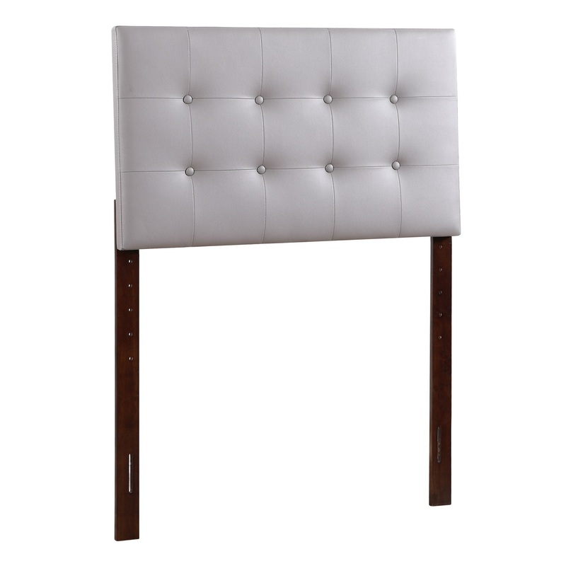 Twin Stylish Adjustable Headboard – Light Gray