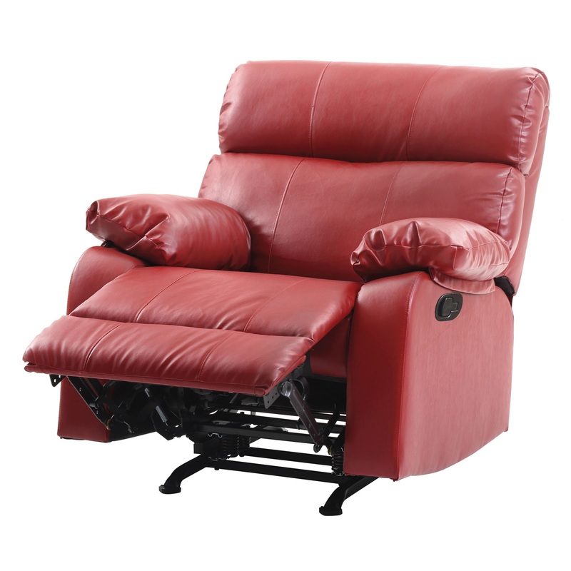 Vibrant Contemporary Recliner – Red