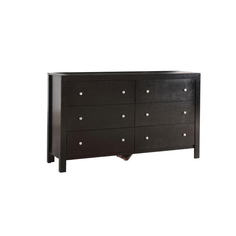Elegant Transitional Dresser – Black