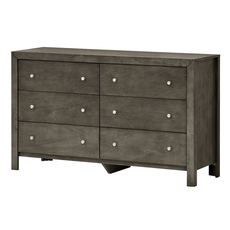 Elegant Transitional Dresser – Gray