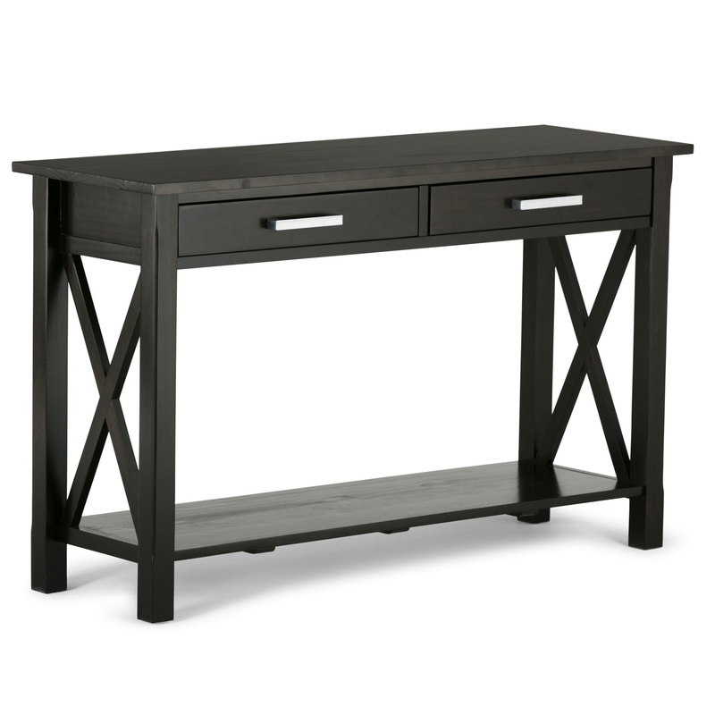 Kitchener – Console Sofa Table – Hickory Brown