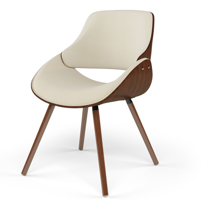 Malden – Bentwood Dining Chair With Wood Back – Natural / Dark Bown
