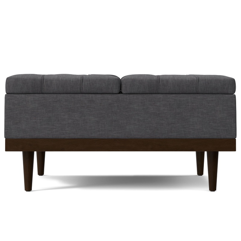 Mariah – Lift Top Table Storage Ottoman – Gray