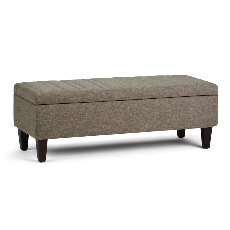 Monroe – Storage Ottoman – Fawn Brown